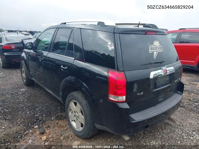 2006 Saturn Vue V6 VIN: 5GZCZ63466S829204 Lot: 40464849