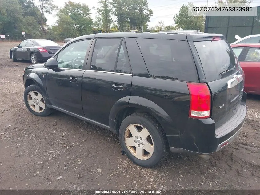 2006 Saturn Vue V6 VIN: 5GZCZ63476S873986 Lot: 40474621