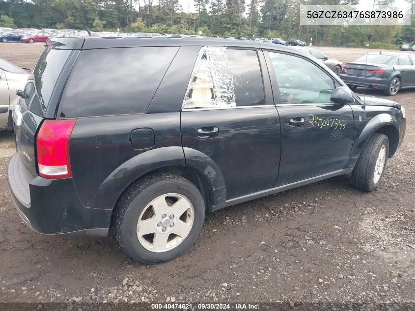 2006 Saturn Vue V6 VIN: 5GZCZ63476S873986 Lot: 40474621