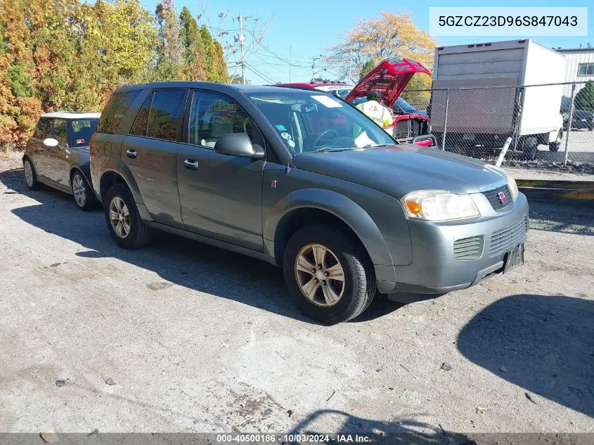 2006 Saturn Vue 4 Cyl VIN: 5GZCZ23D96S847043 Lot: 40500186