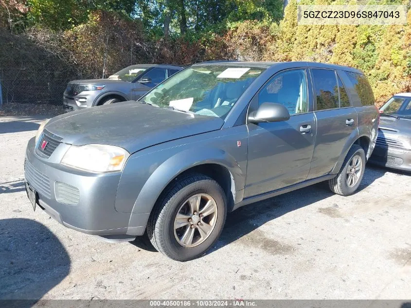 2006 Saturn Vue 4 Cyl VIN: 5GZCZ23D96S847043 Lot: 40500186