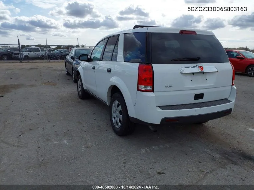 2006 Saturn Vue 4 Cyl VIN: 5GZCZ33D06S803163 Lot: 40502008