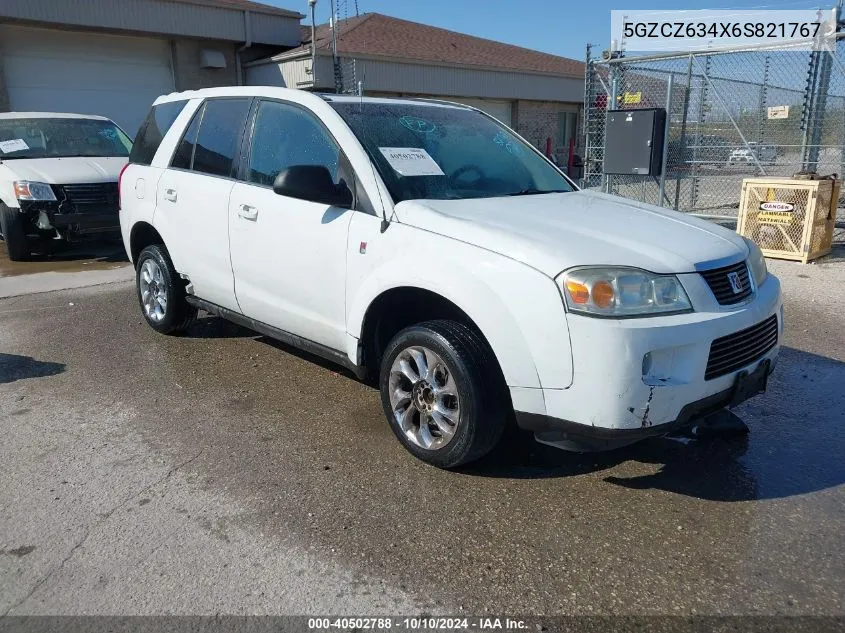 2006 Saturn Vue V6 VIN: 5GZCZ634X6S821767 Lot: 40502788