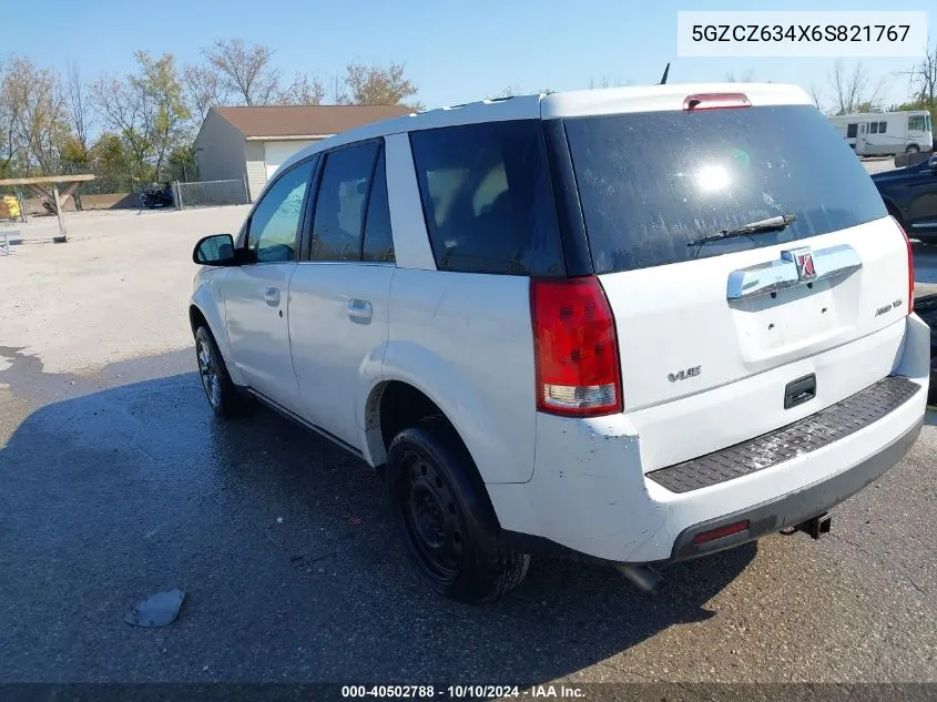 2006 Saturn Vue V6 VIN: 5GZCZ634X6S821767 Lot: 40502788