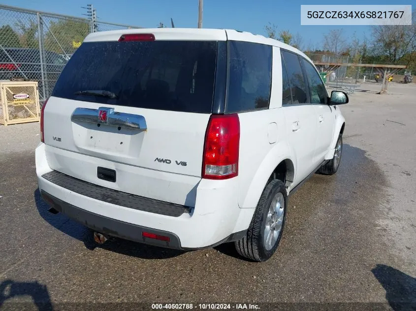 2006 Saturn Vue V6 VIN: 5GZCZ634X6S821767 Lot: 40502788