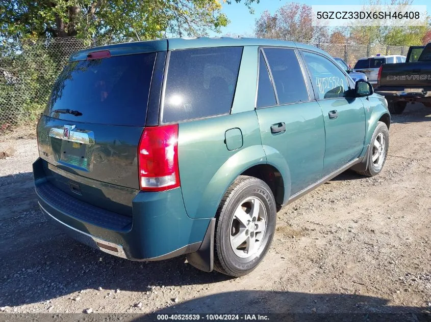 2006 Saturn Vue 4 Cyl VIN: 5GZCZ33DX6SH46408 Lot: 40525539