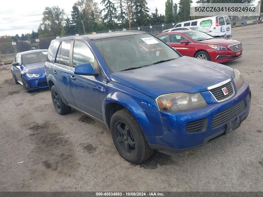 2006 Saturn Vue V6 VIN: 5GZCZ63416S824962 Lot: 40534503