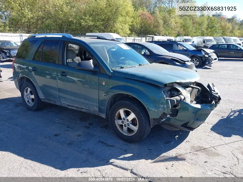 2006 Saturn Vue 4 Cyl VIN: 5GZCZ33DX6S831925 Lot: 40545978