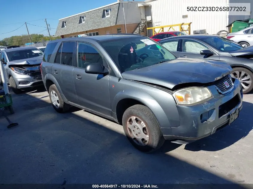 2006 Saturn Vue 4 Cyl VIN: 5GZCZ33D26S877202 Lot: 40564917