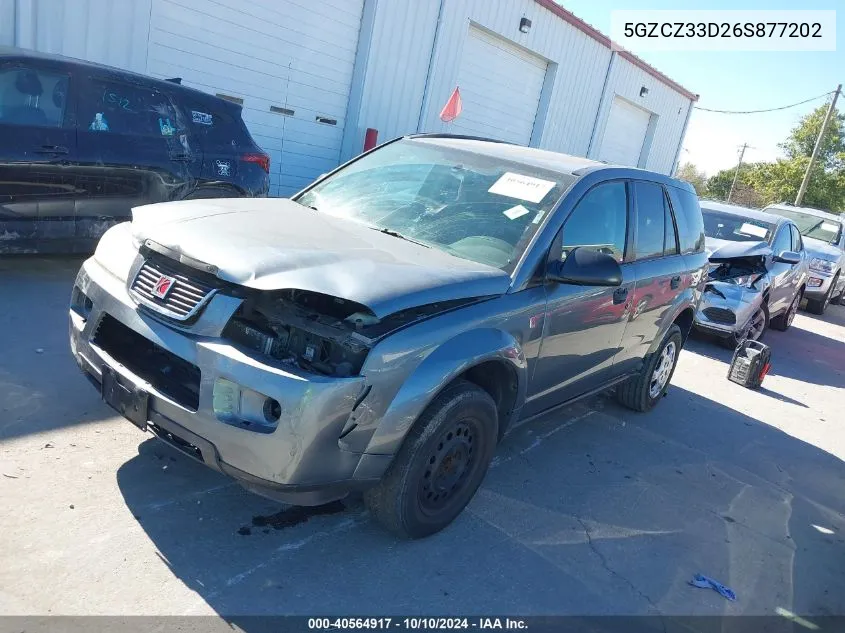 2006 Saturn Vue 4 Cyl VIN: 5GZCZ33D26S877202 Lot: 40564917