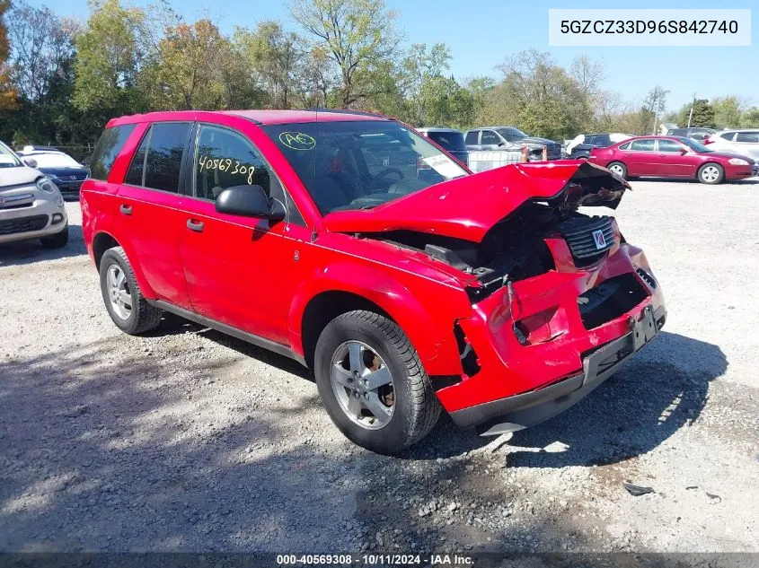 2006 Saturn Vue 4 Cyl VIN: 5GZCZ33D96S842740 Lot: 40569308