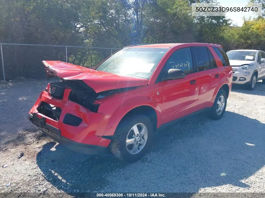 2006 Saturn Vue 4 Cyl VIN: 5GZCZ33D96S842740 Lot: 40569308