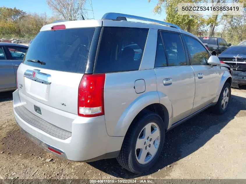 2006 Saturn Vue V6 VIN: 5GZCZ53416S853419 Lot: 40611515