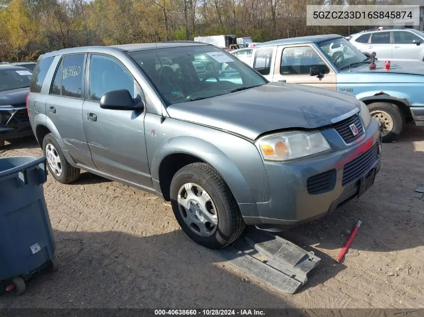 2006 Saturn Vue VIN: 5GZCZ33D16S845874 Lot: 40638660