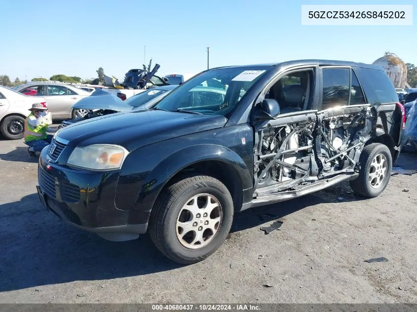 2006 Saturn Vue V6 VIN: 5GZCZ53426S845202 Lot: 40680437