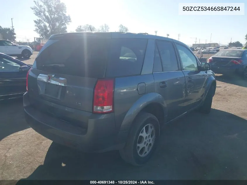 2006 Saturn Vue V6 VIN: 5GZCZ53466S847244 Lot: 40691348