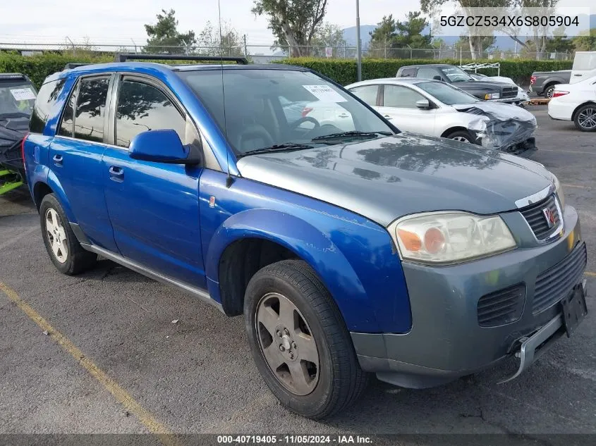 2006 Saturn Vue V6 VIN: 5GZCZ534X6S805904 Lot: 40719405