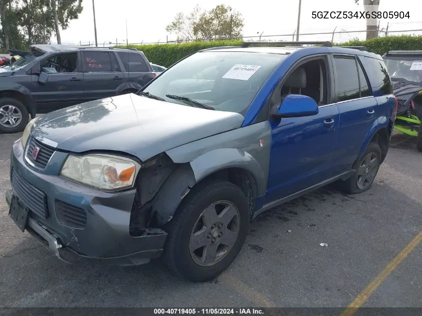 2006 Saturn Vue V6 VIN: 5GZCZ534X6S805904 Lot: 40719405