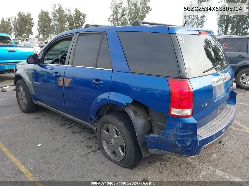 2006 Saturn Vue V6 VIN: 5GZCZ534X6S805904 Lot: 40719405