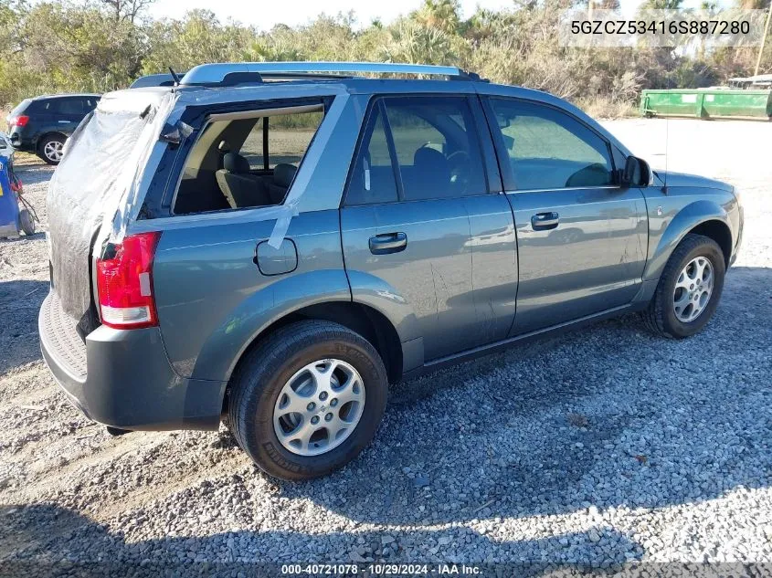 2006 Saturn Vue V6 VIN: 5GZCZ53416S887280 Lot: 40721078