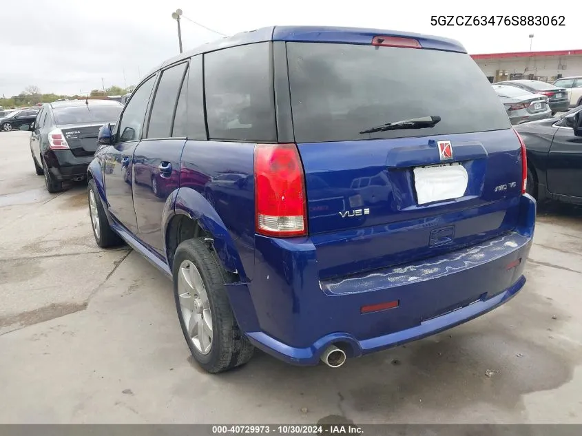 2006 Saturn Vue V6 VIN: 5GZCZ63476S883062 Lot: 40729973