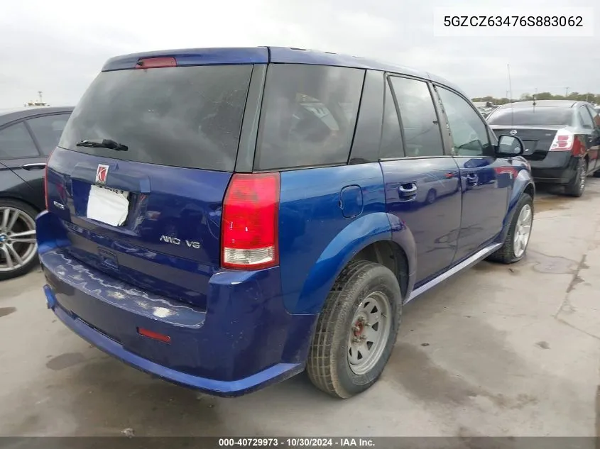 2006 Saturn Vue V6 VIN: 5GZCZ63476S883062 Lot: 40729973