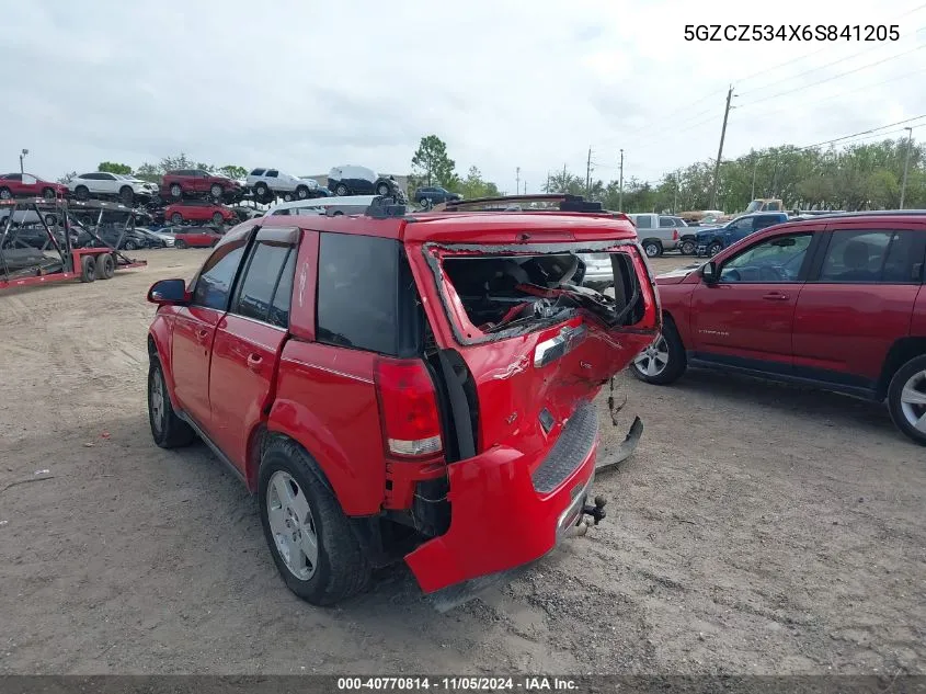 2006 Saturn Vue V6 VIN: 5GZCZ534X6S841205 Lot: 40770814