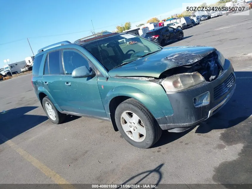 2006 Saturn Vue V6 VIN: 5GZCZ53426S850707 Lot: 40801888