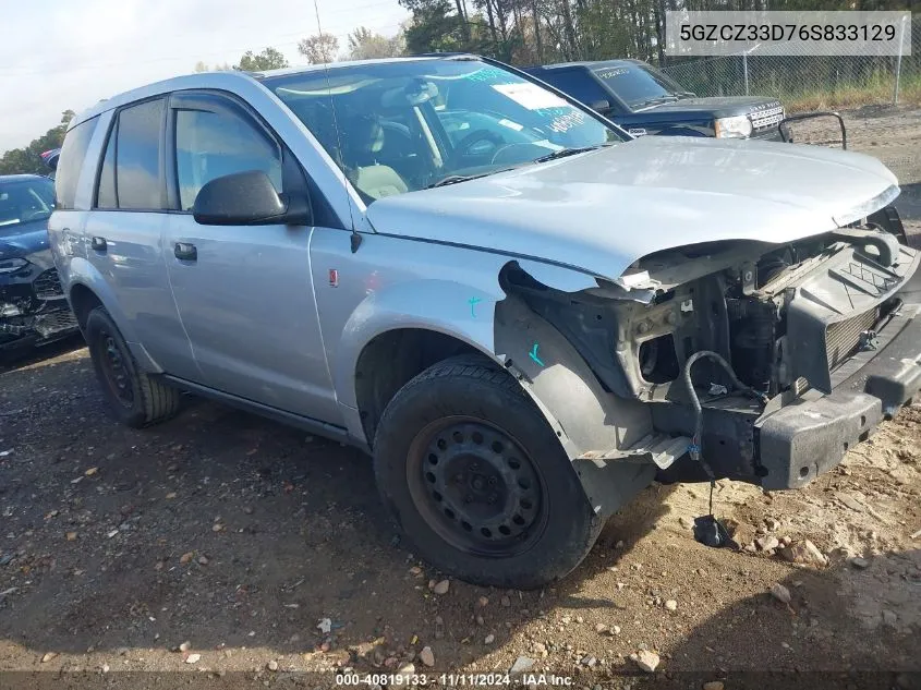 2006 Saturn Vue VIN: 5GZCZ33D76S833129 Lot: 40819133