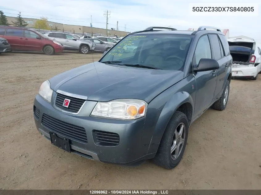 2007 Saturn Vue VIN: 5GZCZ33DX7S840805 Lot: 12096962