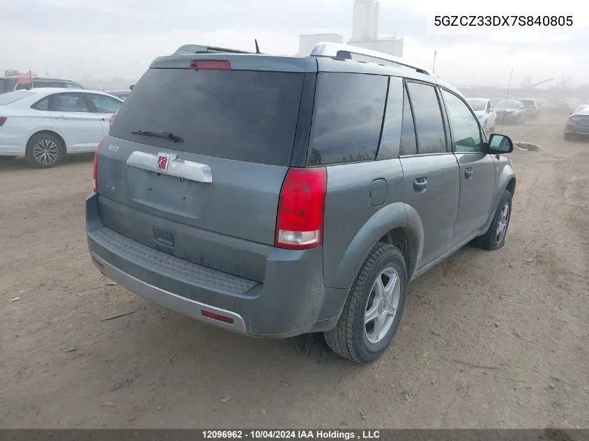 2007 Saturn Vue VIN: 5GZCZ33DX7S840805 Lot: 12096962