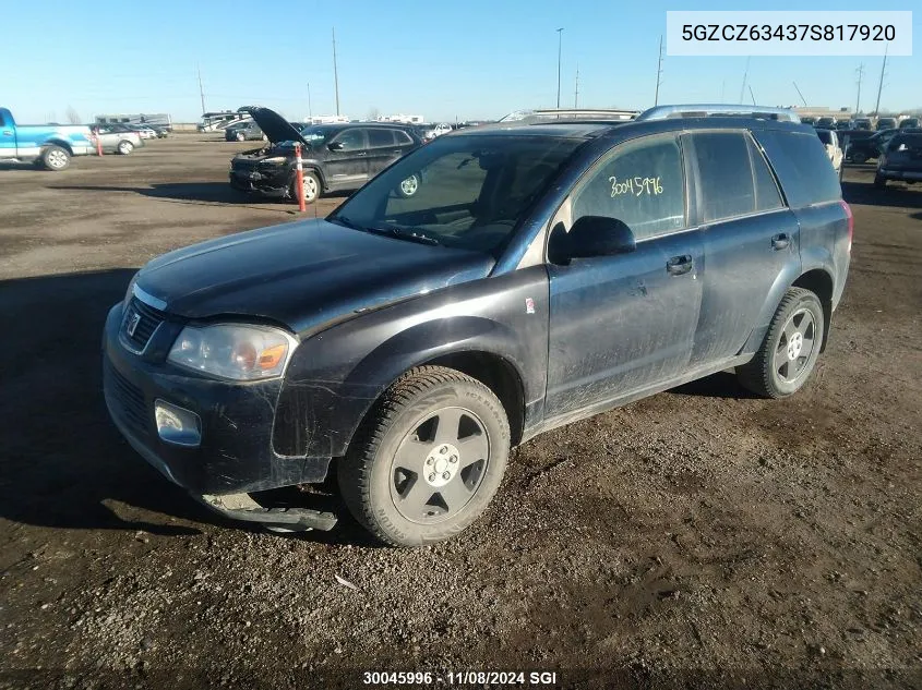 2007 Saturn Vue VIN: 5GZCZ63437S817920 Lot: 30045996