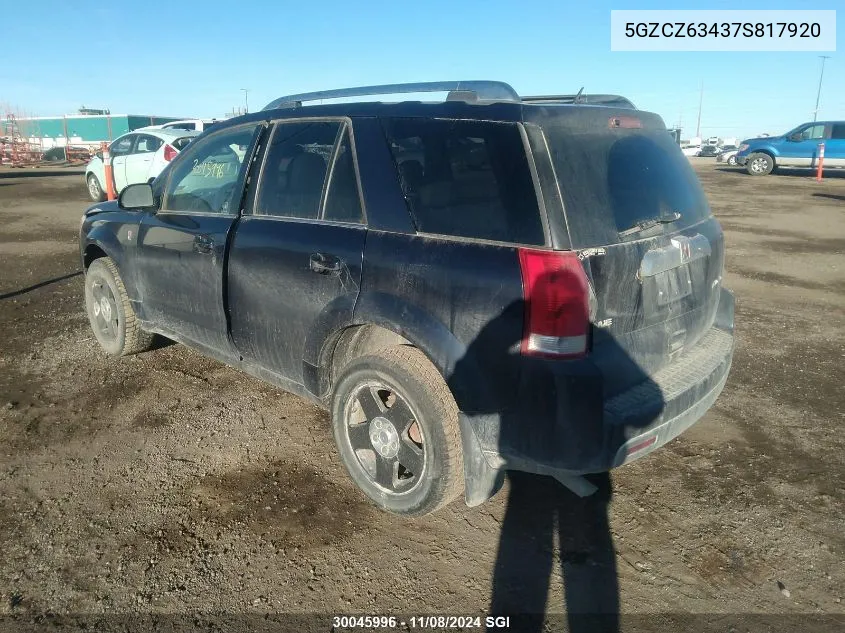 2007 Saturn Vue VIN: 5GZCZ63437S817920 Lot: 30045996