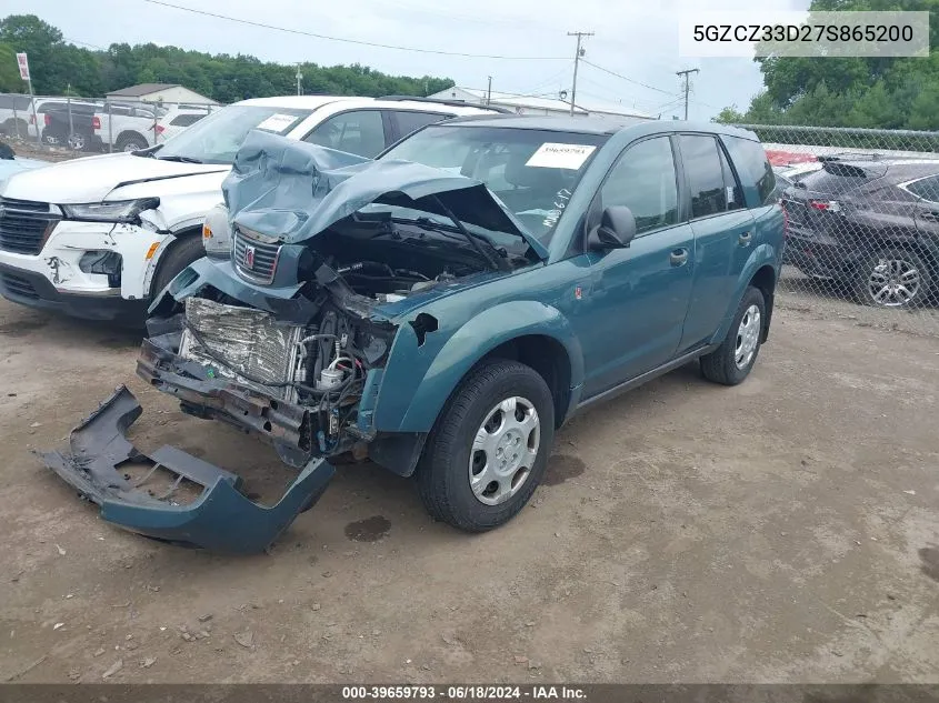 2007 Saturn Vue 4 Cyl VIN: 5GZCZ33D27S865200 Lot: 39659793