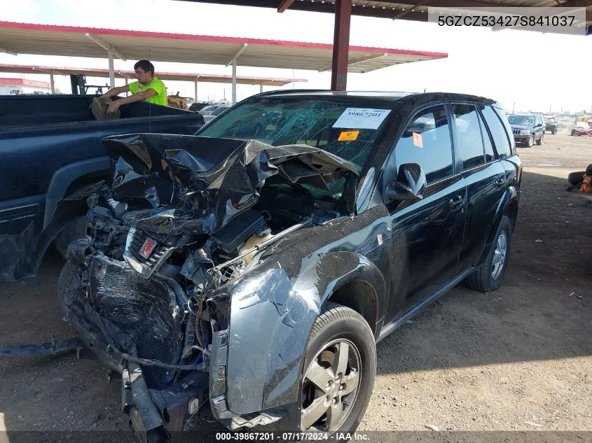 2007 Saturn Vue V6 VIN: 5GZCZ53427S841037 Lot: 39867201