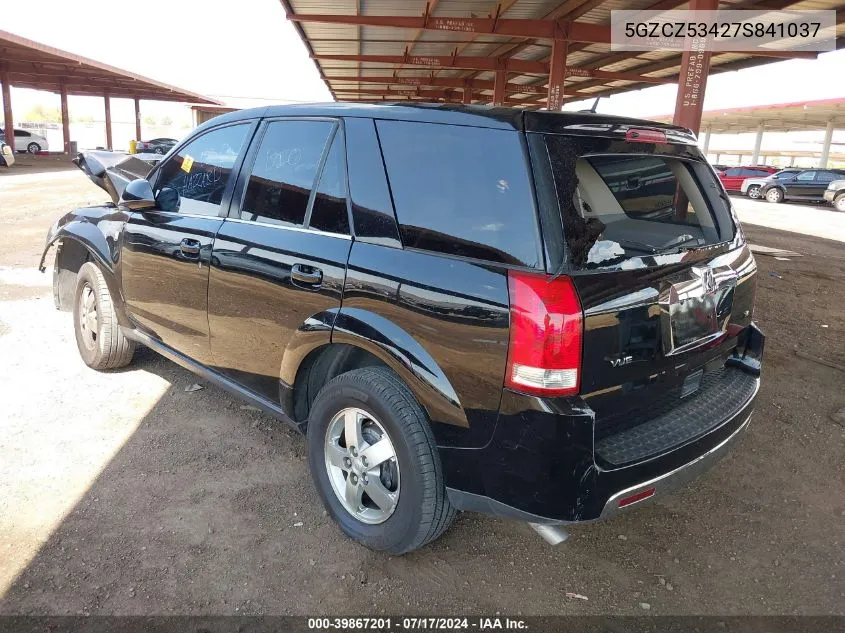 2007 Saturn Vue V6 VIN: 5GZCZ53427S841037 Lot: 39867201