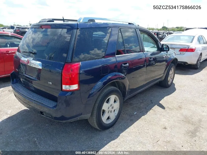 2007 Saturn Vue V6 VIN: 5GZCZ53417S866026 Lot: 40136952