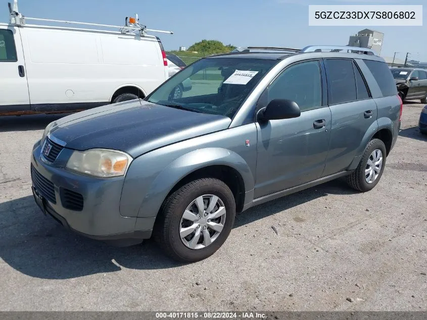 2007 Saturn Vue 4 Cyl VIN: 5GZCZ33DX7S806802 Lot: 40171815