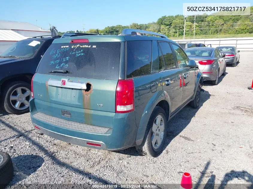 2007 Saturn Vue V6 VIN: 5GZCZ53417S821717 Lot: 40178019