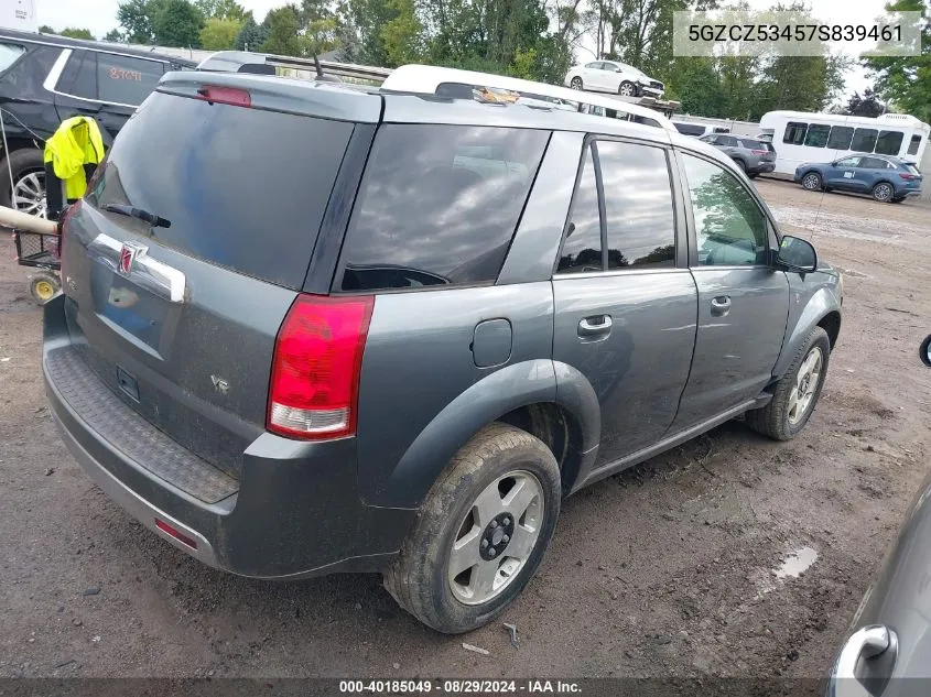 2007 Saturn Vue V6 VIN: 5GZCZ53457S839461 Lot: 40185049