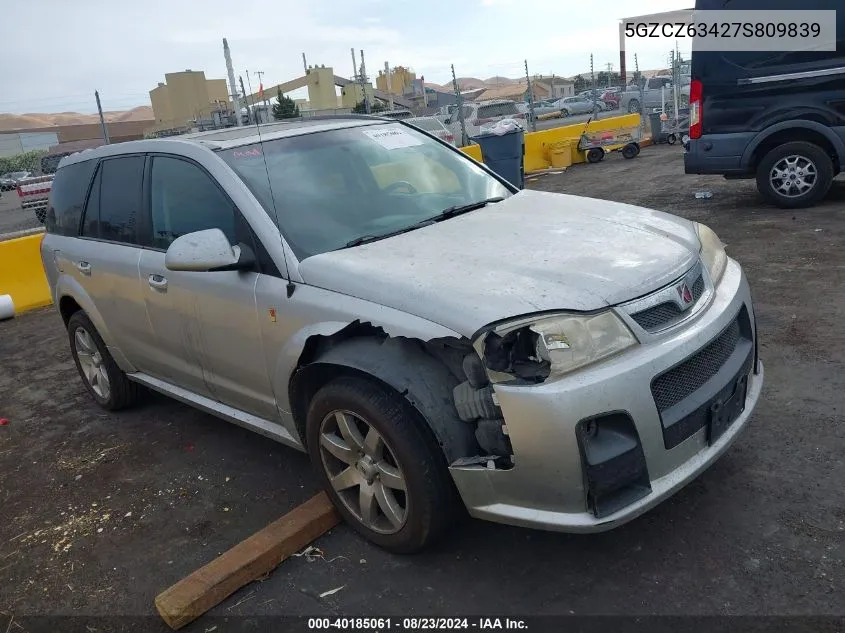 2007 Saturn Vue V6 VIN: 5GZCZ63427S809839 Lot: 40185061