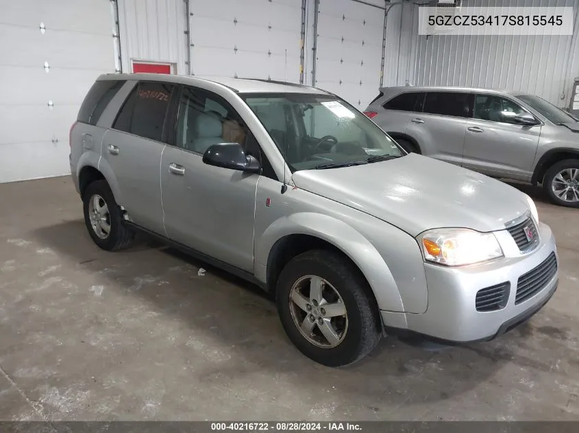 2007 Saturn Vue V6 VIN: 5GZCZ53417S815545 Lot: 40216722