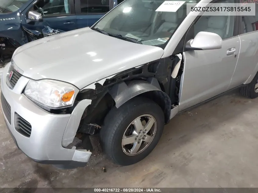 2007 Saturn Vue V6 VIN: 5GZCZ53417S815545 Lot: 40216722