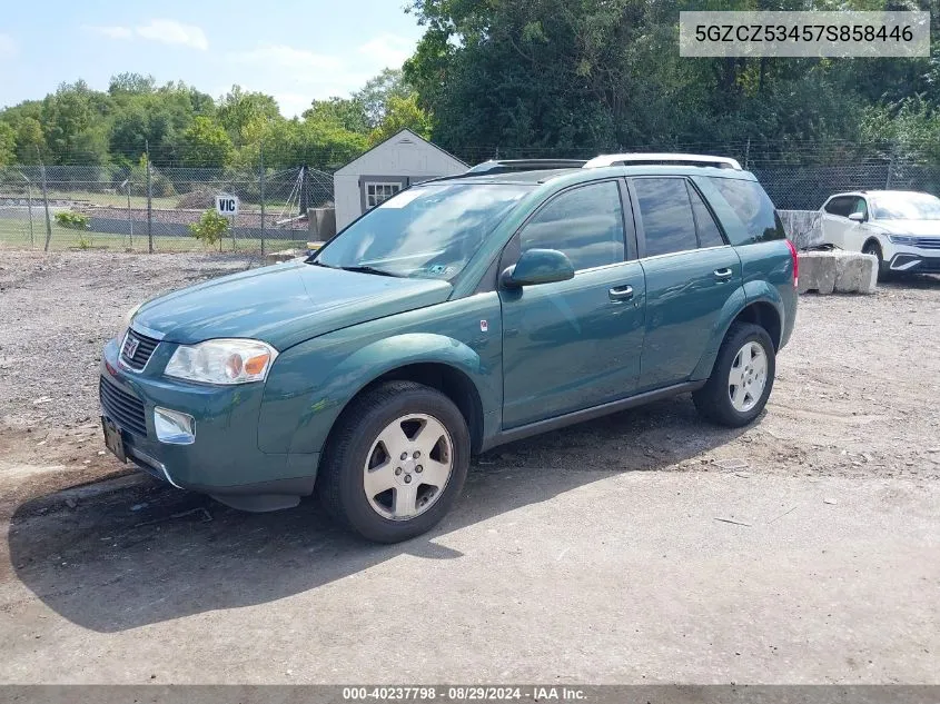 2007 Saturn Vue V6 VIN: 5GZCZ53457S858446 Lot: 40237798