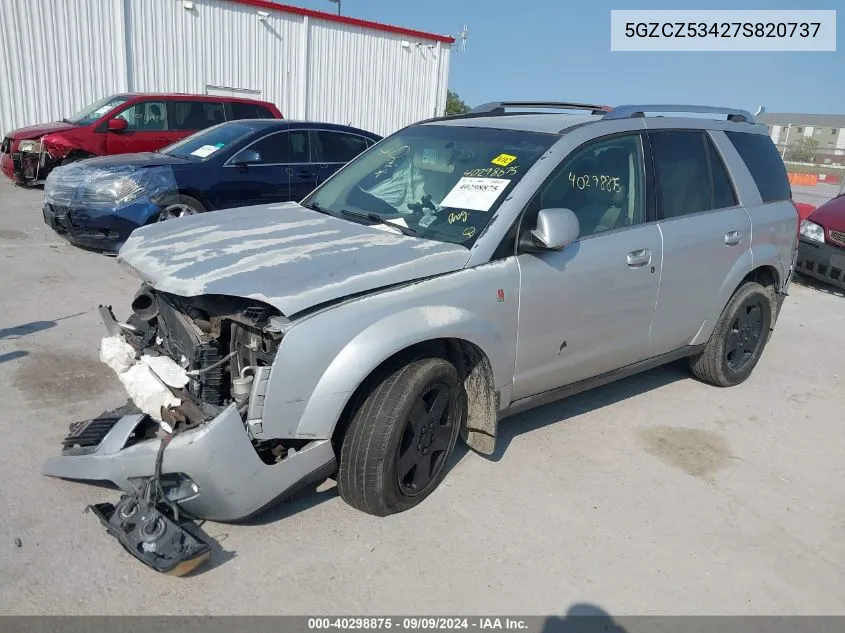 2007 Saturn Vue V6 VIN: 5GZCZ53427S820737 Lot: 40298875