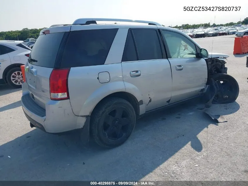 2007 Saturn Vue V6 VIN: 5GZCZ53427S820737 Lot: 40298875