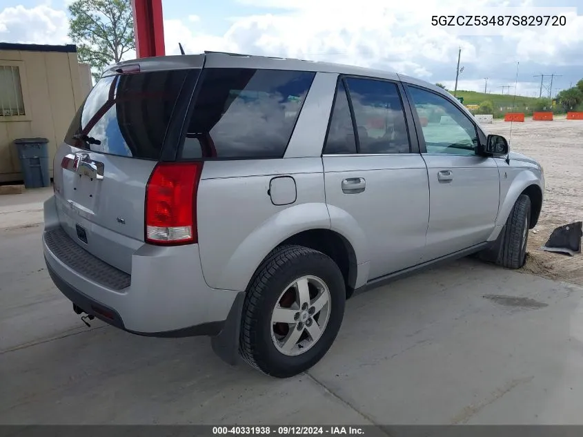 2007 Saturn Vue V6 VIN: 5GZCZ53487S829720 Lot: 40331938