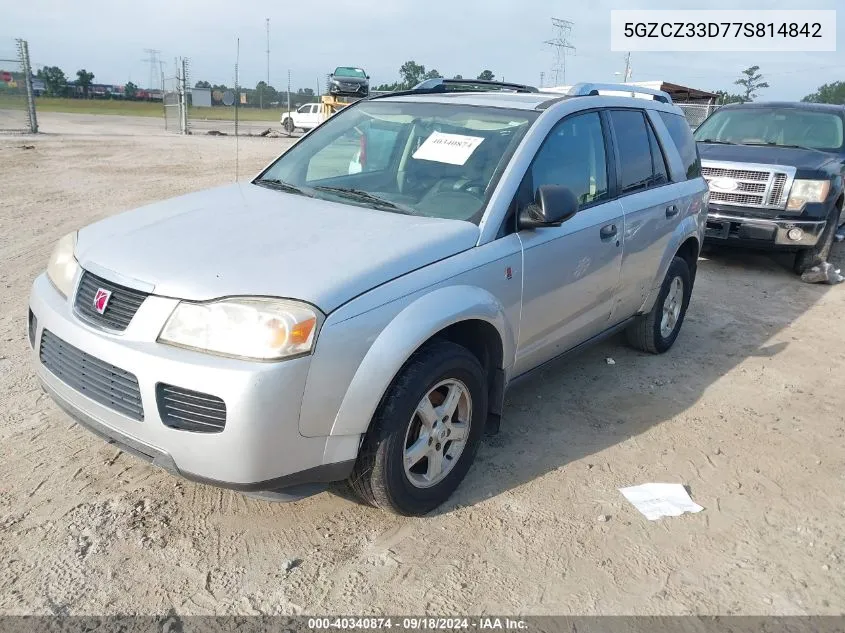 2007 Saturn Vue 4 Cyl VIN: 5GZCZ33D77S814842 Lot: 40340874