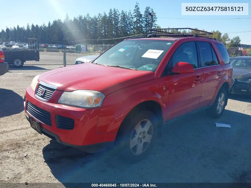 2007 Saturn Vue VIN: 5GZCZ63477S815121 Lot: 40468845