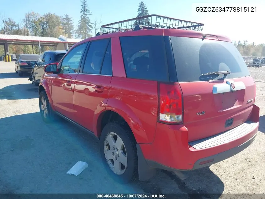 2007 Saturn Vue VIN: 5GZCZ63477S815121 Lot: 40468845